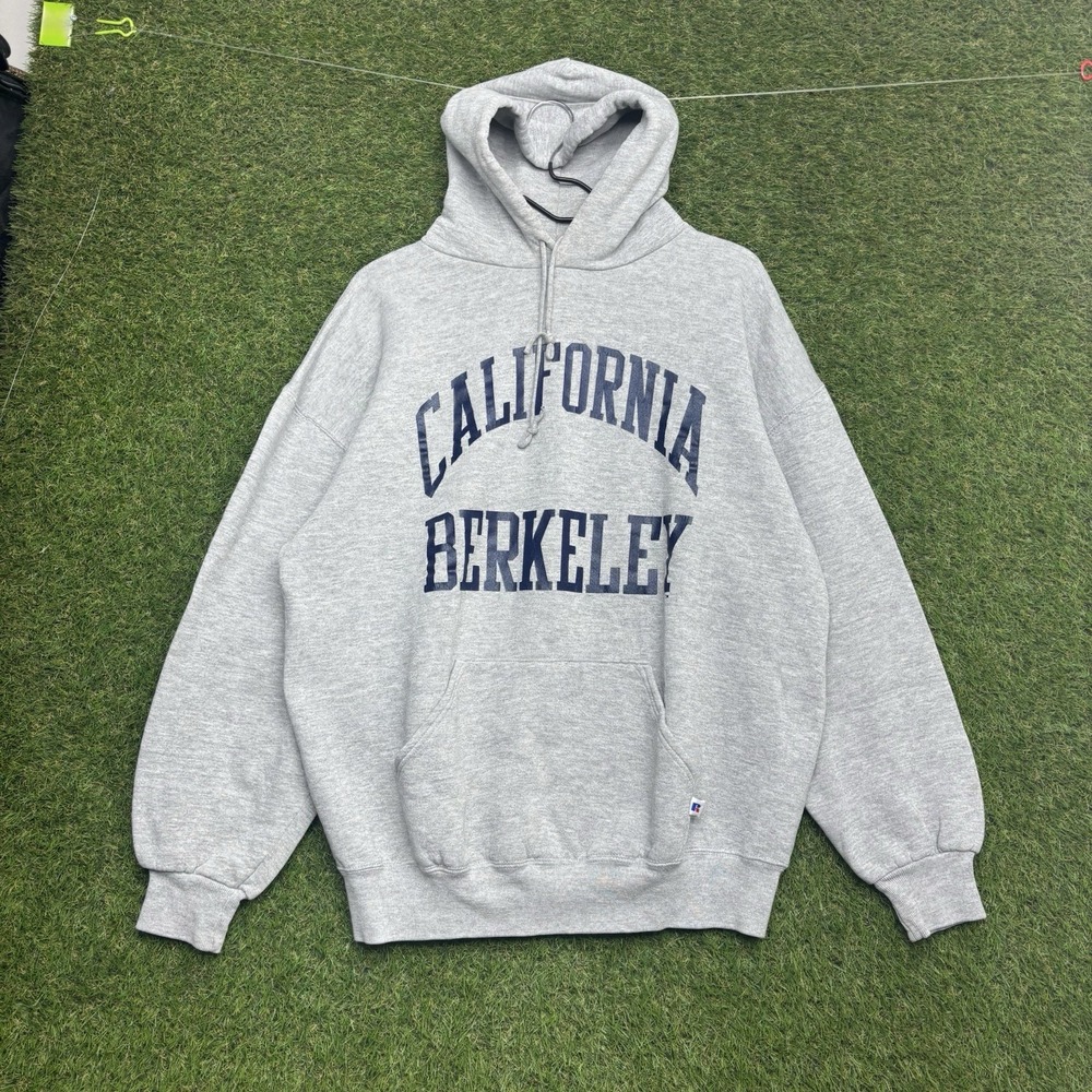 Vintage California Berkeley Russell Athletic Hoodie Mens XL Golden Bears USA